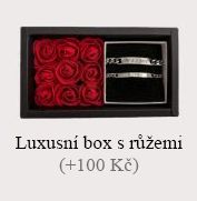 Luxusní box s růžemi (+100 Kč)